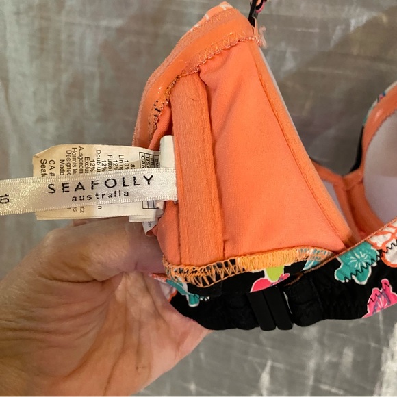 Seafolly Australia SZ 6 Bikini, GUC, underwire/slight padding top, non slip top - Picture 12 of 16
